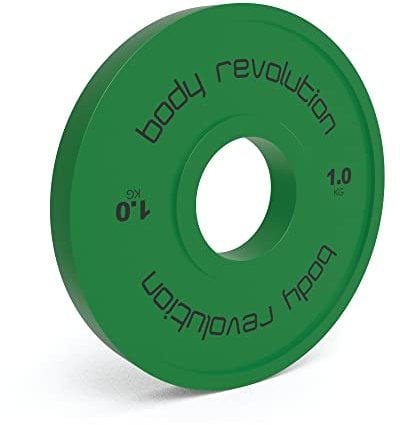 Fractional Olympic Weight Plates 0.5kg - 2.5kg - Coated Cast Iron Weight Discs, Powerlifting & Bodybuilding Weights - Home Gym Equipment for Strength Training & Workouts by Body Revolution