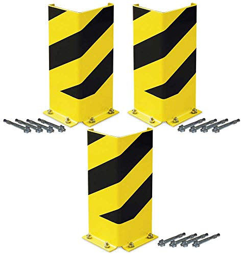 BRB 3x Anfahrschutz, 400 mm hoch, Schenkelbreite 160 mm, Schutz für Regalrahmen