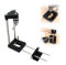 Perforadora ajustable Locator, mini taladro de mesa de alta velocidad, la mejor taladradora de carpintería ajustable en el año 2021. Herramienta de posicionamiento para muebles (negro)