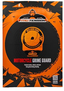 Tru-Tension | Grime Guard für Motorräder | Schützen Sie Bremsen und Reifen während der Reinigung | Motorradwerkzeuge