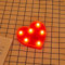 JANDEI - Lettere LED, Numeri Luminosi, Figura a Cuore, 22cm, con Luce Calda per Decorazione e Atmosfera, Luci Notturne Scrivania, Compleanni, Matrimoni, Vetrine. Funzionano con batterie AA (Cuore)