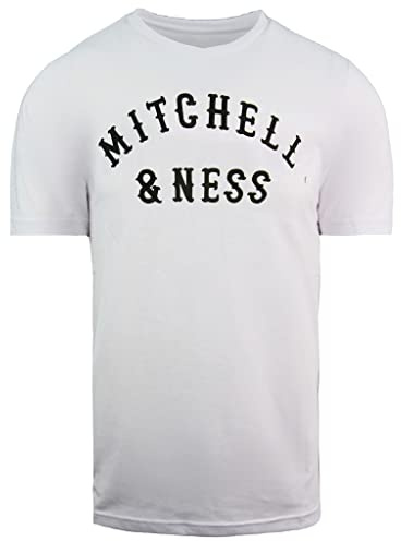 Mitchell & Ness Short Sleeve White Mens Patriot Table T-Shirt INTL55 BTA WHTBLK