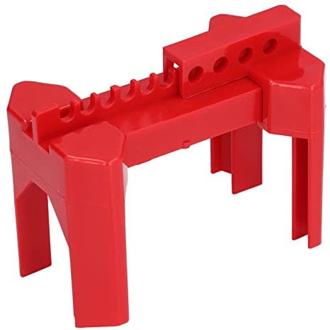 Blocco Valvola, Lucchetto Standard a Sfera Dispositivo di Sicurezza Regolabile Industriale Saracinesca Sistema all'Aperto per Diametro Tubo per Tubo Esterno da 1,3 cm a 6,4 cm di Diamet Rossa