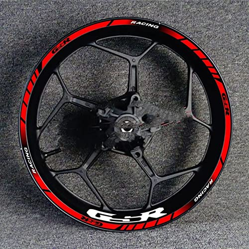 ROANNY Felgenband Motorrad-Rad-Aufkleber Racing Reflektierende Aufkleber Zubehör Wasserdicht Für Suzuki GSXR 250 400 600 1000 750 1000R (Color : 2)