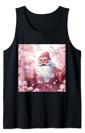 Cerisier en fleurs de carnaval Père Noël rose grand défilé Débardeur