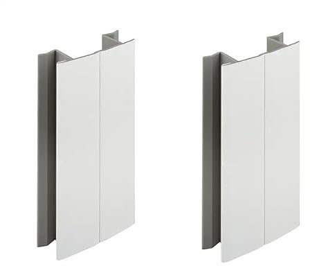 2x Jonction de plinthe 120mm finition blanc mat multi angle Angulaire Coin Cuisine Raccord Connecteur Pied de meuble Profil PVC Plastique