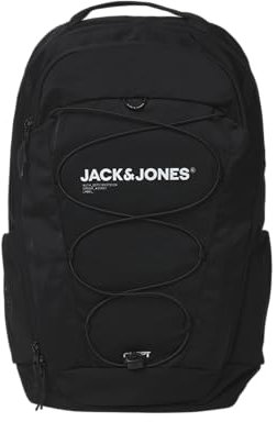 JACK & JONES Herren Damen Rucksack JACZITRUS Backpack, Farbe:Schwarz, Artikel:-black