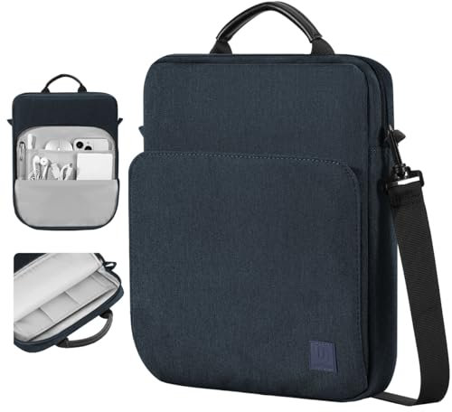 Dadanism 13 Borsa per Tablet con Tracolla Compatibile con iPad Pro 13 M4 2024, iPad Air 13 2024, iPad Pro 12,9, Galaxy Tab S10+ Plus/S9 FE+ Plus/S9+ Plus 12,4, Tab P12 12,7, Indaco