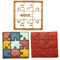 Heart's Treasure PUZZLE COOKIE CUTTER One Large Square Cookie Cutter With Nine Jigsaw Puzzle Pieces Detail For Graduation Birthday Christmas Baby Wedding Shower Easter Valentines Day (1 Piece)