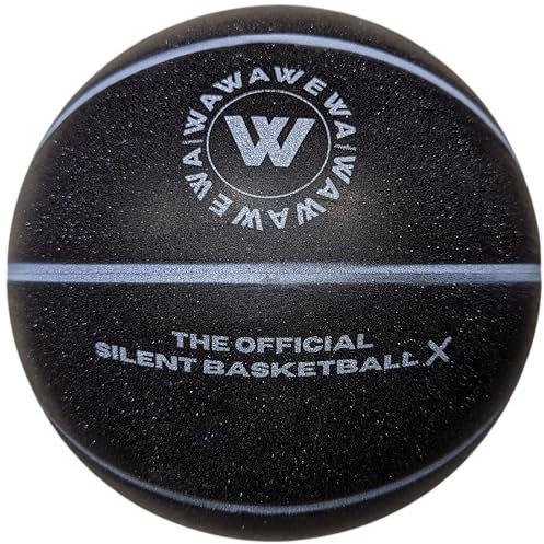 WAWAWEWA Der offizielle Silent Basketball X (neu), Größe 7 (74,9 cm), gerillter Airless-Schaum-Basketball für leises Dribbling und Indoor-Training
