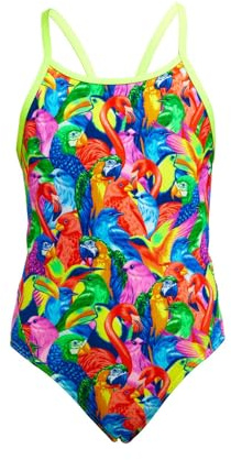 Funkita Bright Birds Badeanzug Mädchen | Kinder chlorresistent schnelltrocknend, Kinder Größen:176