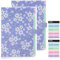 KONVINIT Dokumentenmappe A4 Fächermappe Plastik appen Ordnersystem,Ordnungsmappe 6 Tasche Floral Dokumente Organizer Mappe mit Schnalle a4 Mappe mit Fächern,violett,2 Stücke