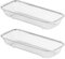 SUMNACON 2 cestas de drenaje de acero inoxidable, organizador de tapa de taza, organizador rectangular de almacenamiento de utensilios de cocina, lavaplatos, soporte para cubiertos, palillos,