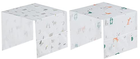 OKUMEYR 2pcs Dustproof Cover for Fridge Washer Dryer Transparent Printed Protector for Kitchen Appliances Dust Prevention Air Ventilation Keeps Appliances Clean