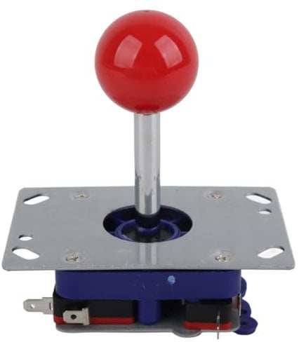 Respicefinem Competition 1Up Piezas de repuesto 15,0 × 10,0 × 7,0 piezas Competición 2 Joystick de juego de 4 vías para juegos Joystick rojo Máquina Joystick
