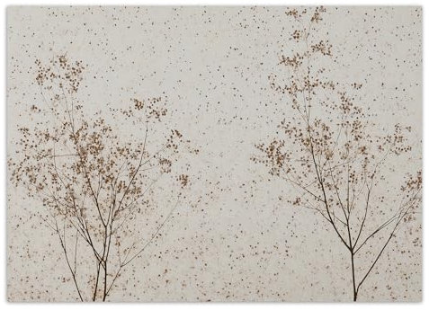 Feeby - 3d Tapete - 450x315cm - Fototapete Schlafzimmer - Sträucher mit Blumen - Deko Wohnzimmer - Wallpaper - Wand Deko - Wandtapete - Wandbild XXL - Tapete - Wanddeko - Vliestapete - Wandbilder