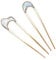 Lot de 2 fourchettes à cheveux légères faites à la main pour les mariages et les fêtes