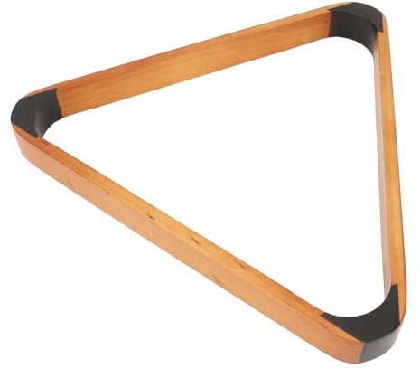 SUNGOOYUE Rastrello a Sfera di Biliardo, Rack a Piscina a Triangolo Rack Solido Pino Legno 57,2 Mm per Biliardo Inglese Fantasia con Bordi Arrotondati Rinforzati