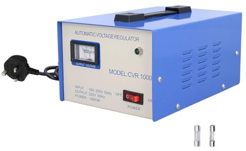 XTevu Voltage Regulator, Automatic Single Phase Transformer Power Converter 1 Input Output, Motor Voltage Stabilizer for Power Conversion