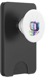 Peinture Fondue Télévision Vintage Rétro Années 70 80 PopSockets PopWallet pour MagSafe