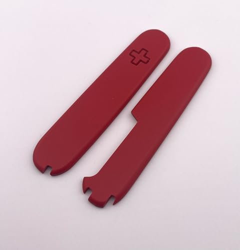 Replacement Covers For Victorinox Scales Plus 91mm Textured G10 Handles With Toothpick Tweezers Pin And Ballpoint Pen Slots (Orange)