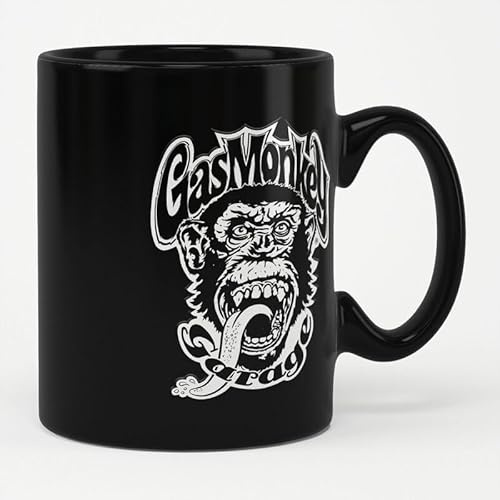 Gas Monkey Garage Logo Unisex Mug Black Ceramic Fan Merch TV Series