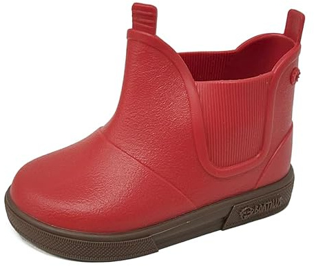 Boatilus BabyBeatly, stivali da pioggia unisex, da bambino, 100% impermeabili ROSSO/MARRONE tg.26/27