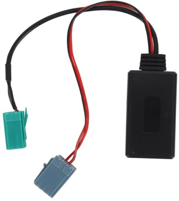 Gurtt Adaptateur Audio pour Voiture, Bluetooth 5.0, Prise AUX, Câble 6/8 Broches pour Espace, Laguna, Megane, Scenic 2005-2011