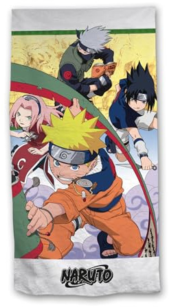 Aymax Strandtuch Naruto aus Polyester, 90 x 170 cm, sehr saugfähig