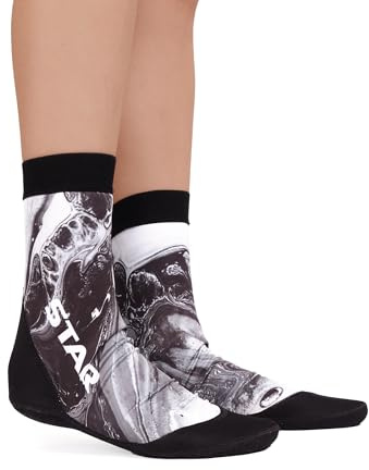 SAND MENTALITY STAR by GL Calzari Beach Volley in Neoprene | Sand Socks con Base Ottimizzata per Isolamento e Grip sulla Sabbia, Lycra ad Alta Densità, per Beach Tennis e Sport su Sabbia