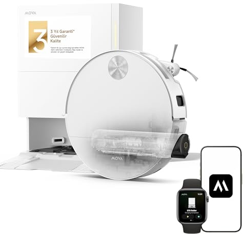 Robot Aspirapolvere E Lavapavimenti - Mova - S70 Roller - 28.000 Pa - 3,2 L - Bianco