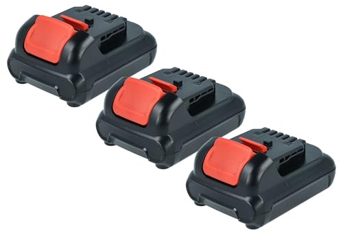 vhbw 3X Akku kompatibel mit Dewalt DCHJ061C1, DCHJ062, DCHJ061, DCHJ061B, DCHJ060B, DCHJ060C1, DCHJ060 Werkzeug (1500 mAh, Li-Ion, 12 V)