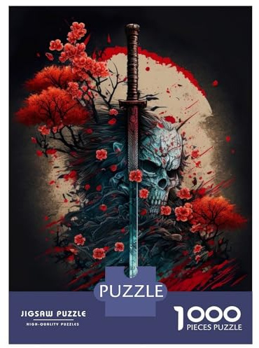 1000-teiliges Puzzle Deadly Blade Puzzle Für Erwachsene Spielzeug Wanddekoration EIN Kunstwerk Einzigartige Geschenke Für Geburtstag Und Weihnachten 52x38cm/1000pcs