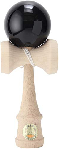 日本けん玉協会認定 New 競技用けん玉「大空」単色 黒 国産品 (OZORA KENDAMA)