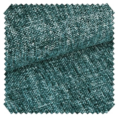 novely® exquisit TESSANO - Samtweicher Chenille-Polsterstoff in 3D-Optik - Schwer Entzündbarer Möbelstoff - Pflegeleichte Meterware 1lfm | Farbe: 13 Petrol