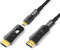 YIWENTEC HDMI-Glasfaserkabel 4k @ 60Hz HDCP2.2 4: 4: 4 High-Speed 18 Gbit/s HDR 3D 4K2K HDMI-Glasfaserkabel mit Micro-HDMI-Pull-Typ (4K, 10M)