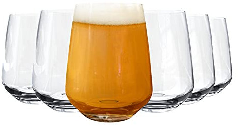 Craft Beer Glass Tumbler 16.5oz / 470ml - Set Case of 6 - IPA Pale Ale Lager