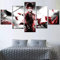 Toaueng Poster & Kunstdrucke 5 Stück Leinwandcharakter Eren Manga Attack On Titan 150×80Cm Mit Rahmen 5 Leinwand Kunst Wandkunst Fünf Teile Tafelmalerei Wandbild Hd Poster Modernes Modulares Bild