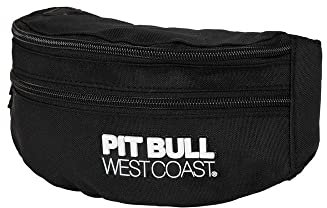 PITBULL - Bauchtasche Herren, Hüfttasche Herren TNT 3D, Herren Bauchtasche Sport, Gürteltasche, Bauchtaschen für Herren, Männer Bauchtasche, Hüfttasche Outdoor - Schwarz