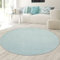 Teppich-Traum runder Teppich modern | waschbar | in blau, 200 cm rund