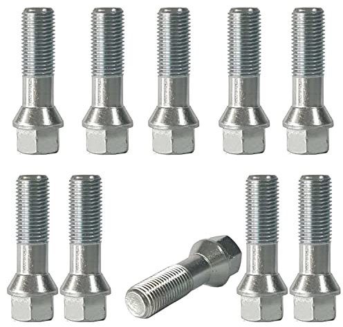 10 Boulons de roue M14x1,5 40mm conique 60° filetage partiel 10-KE141540BU