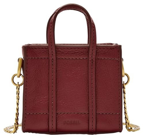 FOSSIL Carmen Micro Tote Bag Red Velvet