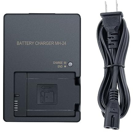 MH-24 Cameras Battery Charger for Nikon EN-EL14 EN-EL14A Battery for Nikon D3100 D3200 D3300 D3400 D3500 D5100 D5200 D5300 D5500 D5600 P7000 P7100 P7700 P7800 SLR Battery Quick Chargers Power Supply