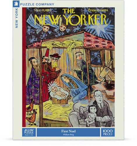 New York Puzzle Company - New Yorker First Noel - 1000 Teile Puzzle für Erwachsene von William Steig