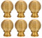 sourcing map Vorhangstangen-Endstücke, 6 Stück Kunststoff Gardinenstangen-Kopfverschluss Rhombus Fenstervorhangstangen-Ende für Stangen mit einem Durchmesser von 26-28 mm (Gold)