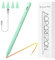AOPCREZON Stylus Pen for iPad,Palm Rejection Tilt Sensitivity Fast Charging Pencil Work for 2018 Or Later iPad 10/9/8/7/6th Gen,Pro 12.9&11,Air 5th/4th/3rd Gen,4 Replacement Nibs (Green)
