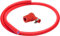 cyclingcolors Cable de bujía 7mm x 1m Rojo + Tapa Pipa Encendido Coche Moto cortacésped Tractor