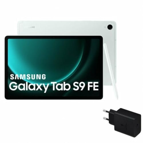 Samsung Galaxy Tab S9 FE WiFi 10.9 6/128GB Verde + Cargador 25W