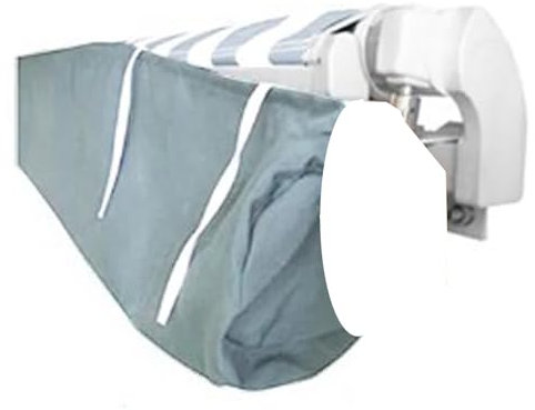 Awning Cover, Retractable Canopy Sun Protector Awning Dust Cover Awning Bag with Strings, Heavy Duty Waterproof Polyester Fabric of 3M Wide for Outdoor Balcony Patio Canopy Storage Bag