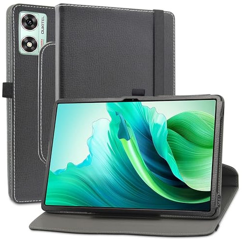 MAMA MOUTH Kompatibel mit AGM PAD P2 hülle,360° Drehbarer Stand Cover Premium Schutzhülle Tasche Etui mit Ständerfunktion Case für AGM PAD P2 / Alldocube iPlay 60 Lite 11 Zoll Tablet,Schwarz